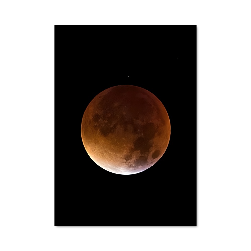 Poster sublime éclipse de lune